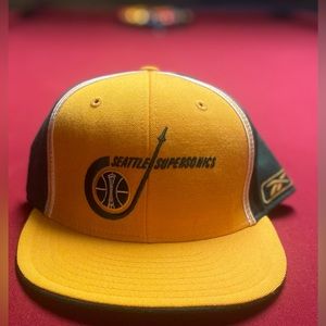 Reebok Hardwood Classics Seattle SuperSonics (7 5/8) Hat NBA Vintage Throwback